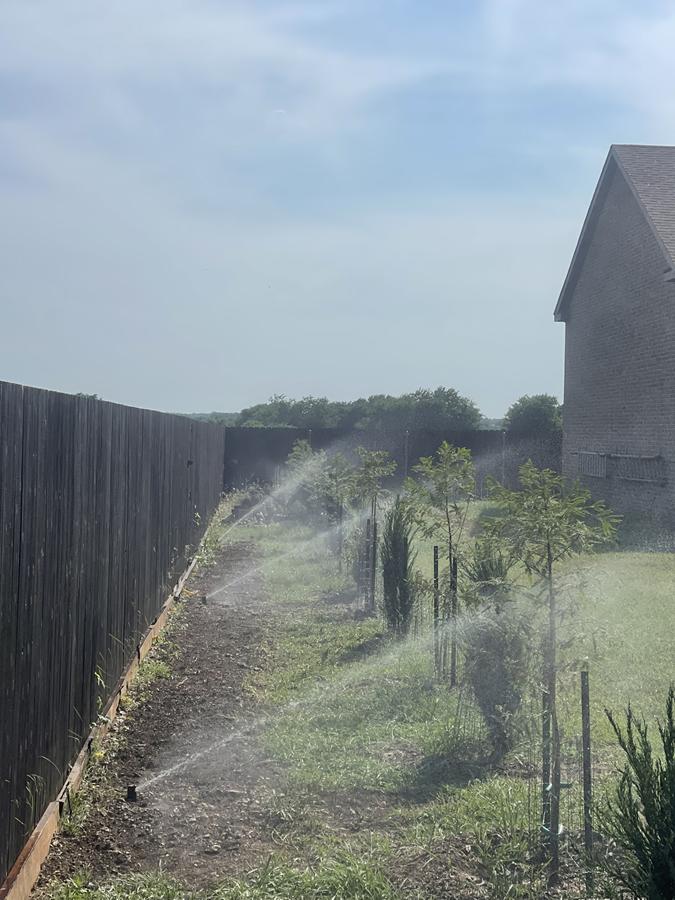 Backyard Add On Irrigation in Midlothian, TX